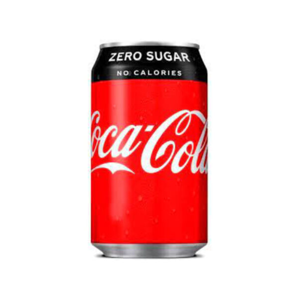 En enkelt dåse Coca Cola Zero