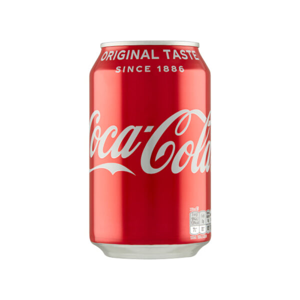En enkelt dåse Coca Cola
